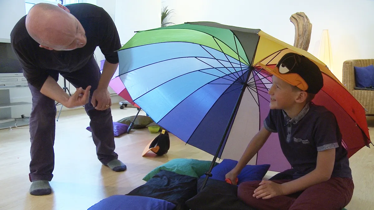 umbrella play therapy